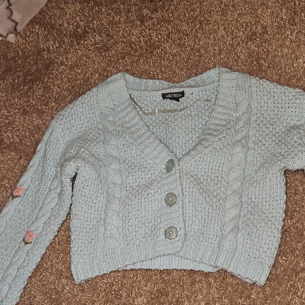 Wild Fable Light Blue Button-Up Cardigan